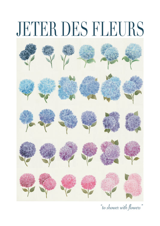 Jeter Des Fleurs Art Print - 18x24in