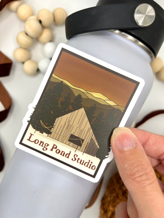 Long Pond Studio Sticker, 2.61x3in