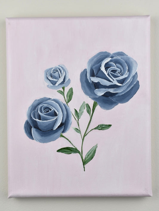 "Ingrid" - 8x10in Original Rose Painting