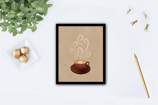 Steaming Coffee Art Print